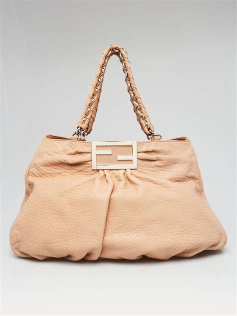 fendi mia bag pelle agnello vestiaire|Mia leather handbag Fendi Grey in Leather .